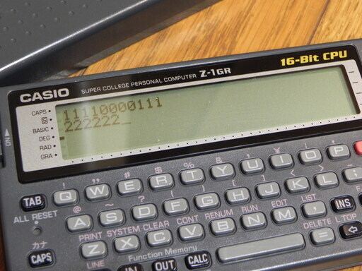 CASIO カシオ　Z-1GR ポケコン中古