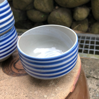 年代物 湯のみ  苔玉