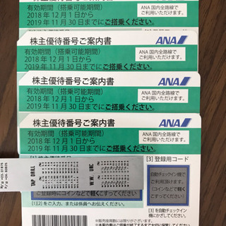 ANA株主優待　残り2枚