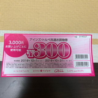アインズ トルペ   お買い物券