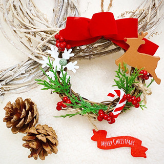 🎅世界に1つ！自分だけのクリスマスリース作り🎄✨