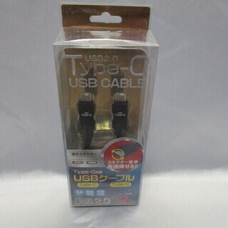 Type-C対応 USBケーブル UKJ-CTC200 BK 2...