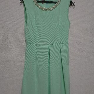 ドレス エメラルドグリーン 9号 結婚式2次会など