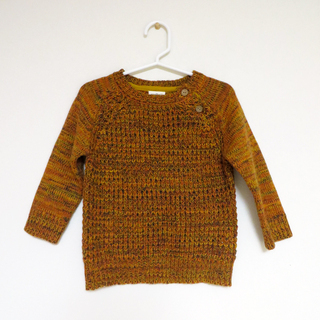 新品★子供服 トイザらスブランド キッザらス ニット オレンジブ...