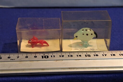 硝子小物56Ｐ　ミニチュア動物　盆景・箱庭　蛇ペンギン金魚バンビ蛙カバ龍スワン象ヤドカリ鶏カタツムリ鯨など