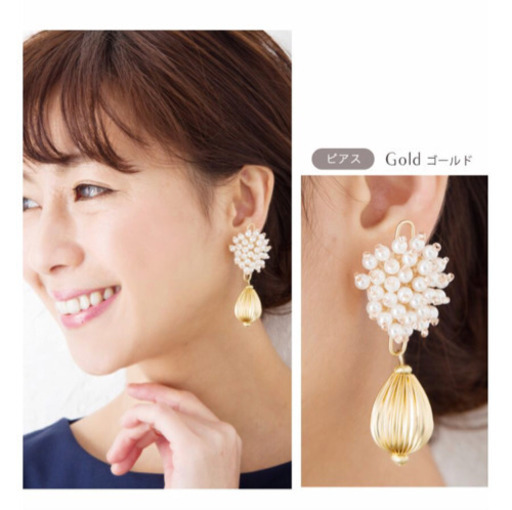 パーティードレス&バック&ピアス  セット♡