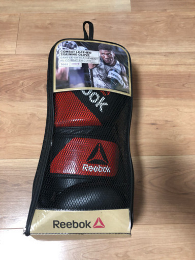 ほぼ新品 16oz リーボックコンバットレザートレーニンググローブ