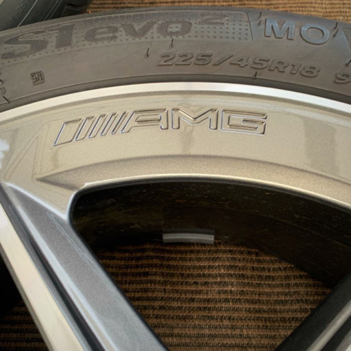 納車前外し  メルセデスベンツ 現行 Bクラス 純正 AMGライン タイヤホイールセット W247  225/45R18