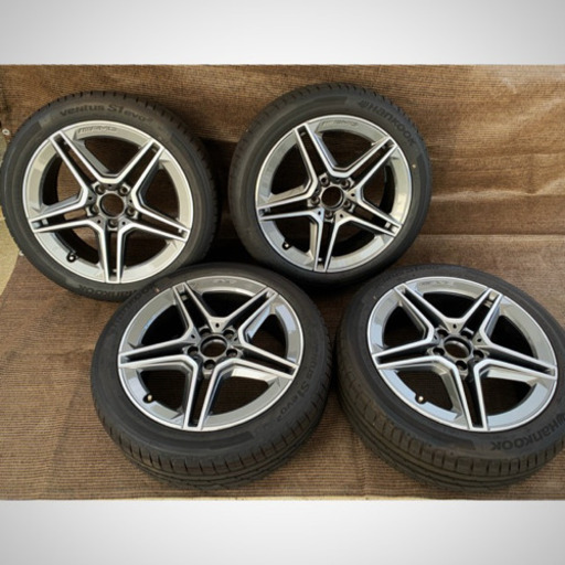 納車前外し  メルセデスベンツ 現行 Bクラス 純正 AMGライン タイヤホイールセット W247  225/45R18