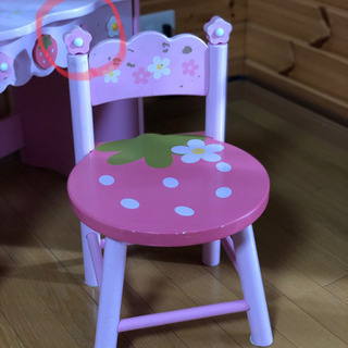 ポコちゃん【比較的美品】マザーガーデン　野いちご椅子机セット＆キャビネット マザーガーデン野いちご学習机 テーブルイスセット｜Yahoo