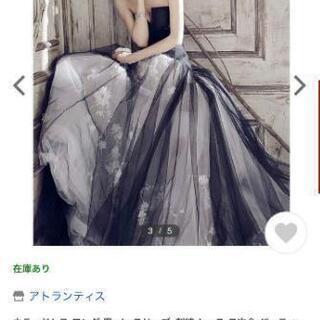 カラードレス パニエ ドレスカバー付きの画像