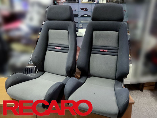 希少‼☆KEIREP RECARO/レカロ☆セミバケットシート 2個セット 旧車 廃盤品 ■ブラック×グレー■