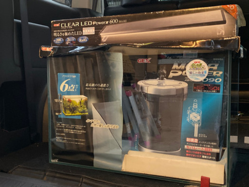 未使用品！水槽一式、グラステリア600セット、CLEAR LED power3 600、その他オマケ！　大幅値下げ敢行！