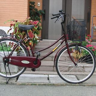中古自転車   24インチ ママチャリ　馬蹄カギ付★組立整備士が整備