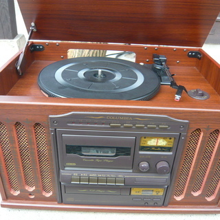 レトロな 電蓄風マルチプレーヤー　オールインワン　外観きれいな動作品　最終値引き！の画像