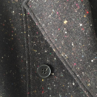 Theory セオリー 極上素材♪ シルク カシミヤ アンゴラIN ツィードデザイン 襟付き ダブル ロングコート アウター 女性 婦人の画像