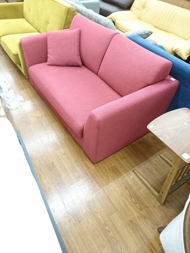 ニトリ　2人掛け布張りソファー　【トレファク　川越店】