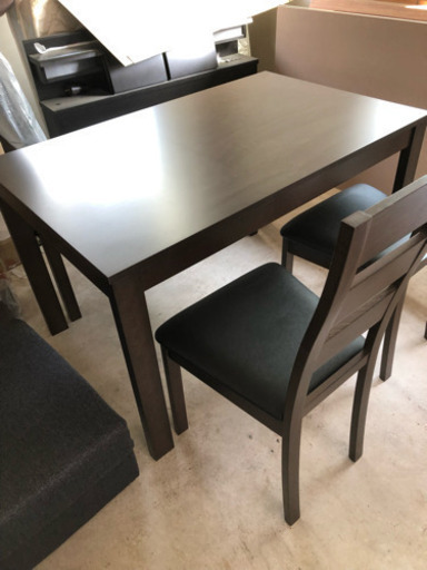 新品120ダイニング４点セット