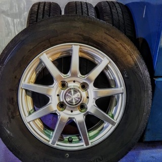 13インチ 夏用 アルミホイール【人気のウエッズ】 パッソ ヴィッツ VITZ プラッツ カローラ 155/80R13 トーヨー 日本製タイヤ【富山】中古/4本