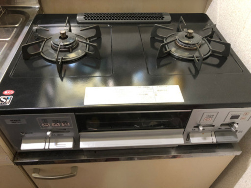 美品 NORITZ プロパンガス コンロ 両面焼き NW61ＱVL