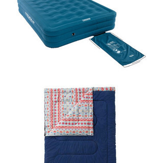 Coleman エアーベッド&寝袋 専用電動ポンプ付き