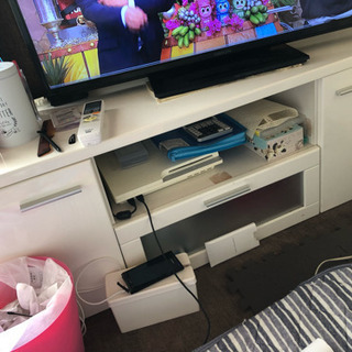 テレビ台 白の画像
