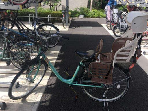 チャイルドシート付き自転車