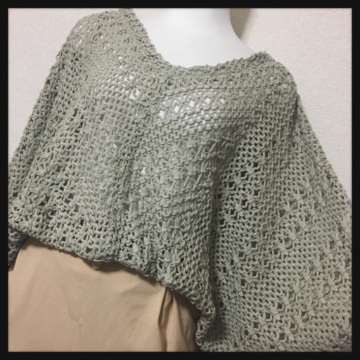 ご購入者様決定【natural stance Libre】かぎ編みサマーニットゆるニットＬサイズOK