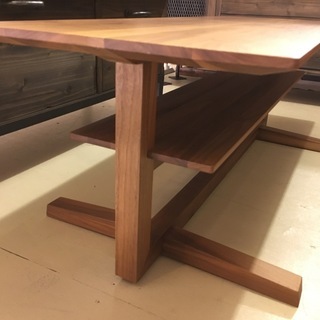 カリモク karimoku センターテーブル ウォールナット 茶 中古品