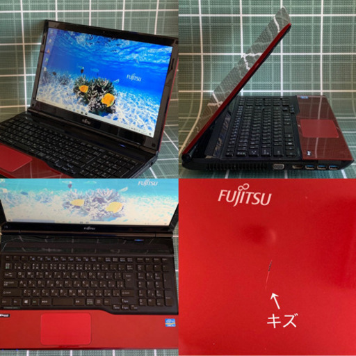 キレイめ赤/第3世代i7/メモリ8G/SSD480G/Blu-lay/Office /Wi-Fi/Bluetooth