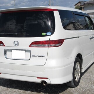 【車検2年満タン渡し】エリシオン（総額：48万円）【ホワイトパール/2400cc】モデューロエアロ＆アルミ・走行7.2万キロ・電動スライドドア・ナビ・TV・フリップダウンモニター※数台出品中！の画像