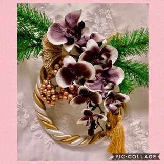 胡蝶蘭の和飾り😊