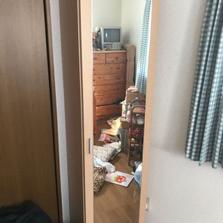 収納式ドレッサー   全身ミラー  