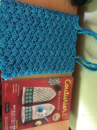 ハンドメイド ペタンコバッグ