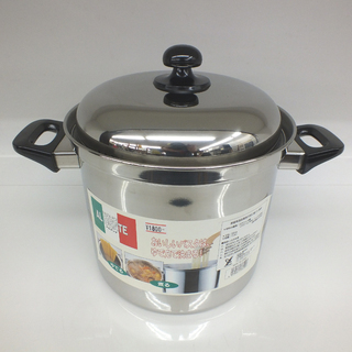 未使用 パスタ鍋 直径約22㎝  箱なし 中カゴパスタポット ス...