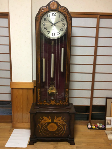 激レア！アンティーク柱振り子時計！ ユンハンス 柱時計 アンティーク ゼンマイ時計 振り子時計 掛時計