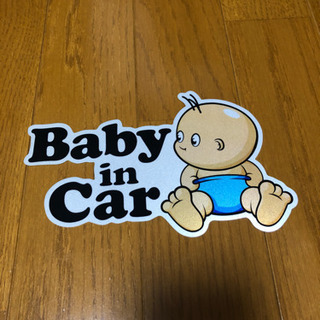 未使用品 baby  in car ステッカー