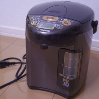 【終了】1000円。電気ポット 2017年製 2.2L 象印 優湯生 CV-DN22 VE電気まほうびんの画像