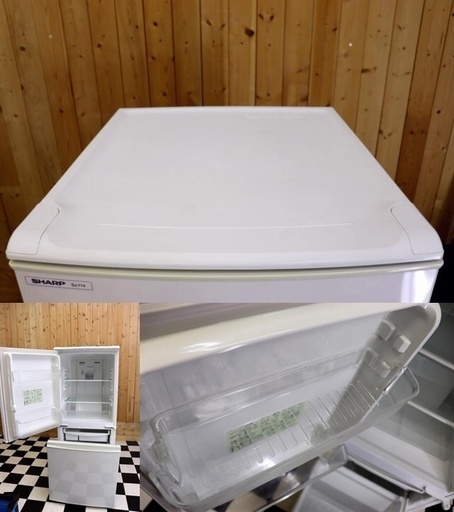 配達込み　冷蔵庫　SHARP SJ-714-W 2009年製　2ドア　137L　ホワイト　お値打ち　単身　