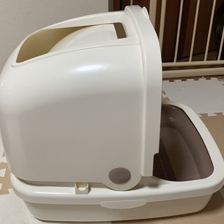 猫トイレ デオトイレ 猫用トイレ本体 フルカバー本体 ユニチャームの画像