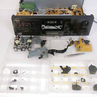 ●完売　【オーバーホール済み】TEAC オートリバース カセットデッキ「R-565」再生・録音 動作OK★ベルト新品★良音質★の画像