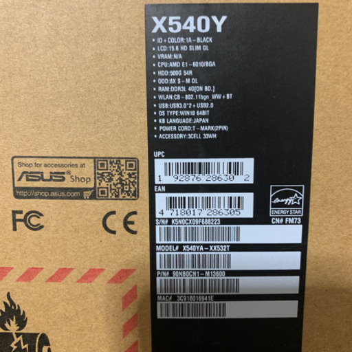 その他 ASUS X540Y