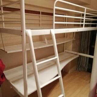 IKEA　ロフトデスクベッド２台※受け渡し予定者有り
