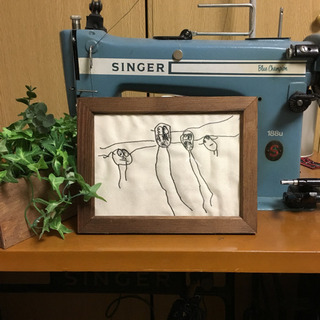 ミシン道場/お絵かき刺繍☆子供はみんな天才画伯ヽ(^o^)