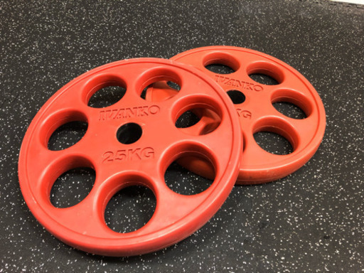 IVANKOバーベルプレート25Kg２枚　美品　購入時の50%OFF