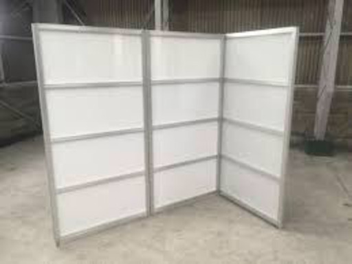 アルミ　パーテーション　3枚セット　　【美品】