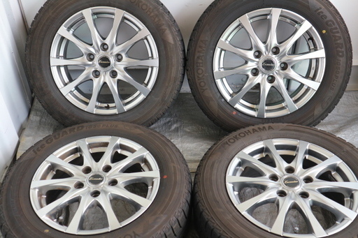 ★HOT STUFF　ホットスタッフ Exceeder エスクァイア・クラウン・ノア・アイシス・等　スタッドレス　8分山★アルミホイール★15インチ★PCD114.3　5穴★195/65R15　91Q★4本セット