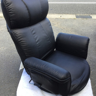 中古  座椅子  回転式  リクライニング　 　幅73.5　　奥...