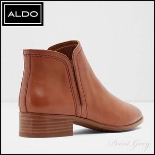 【新品未使用品】ALDO ハラコ&本革レザー サイドゴア アンクル ブーツの画像