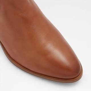 【新品未使用品】ALDO ハラコ&本革レザー サイドゴア アンクル ブーツの画像